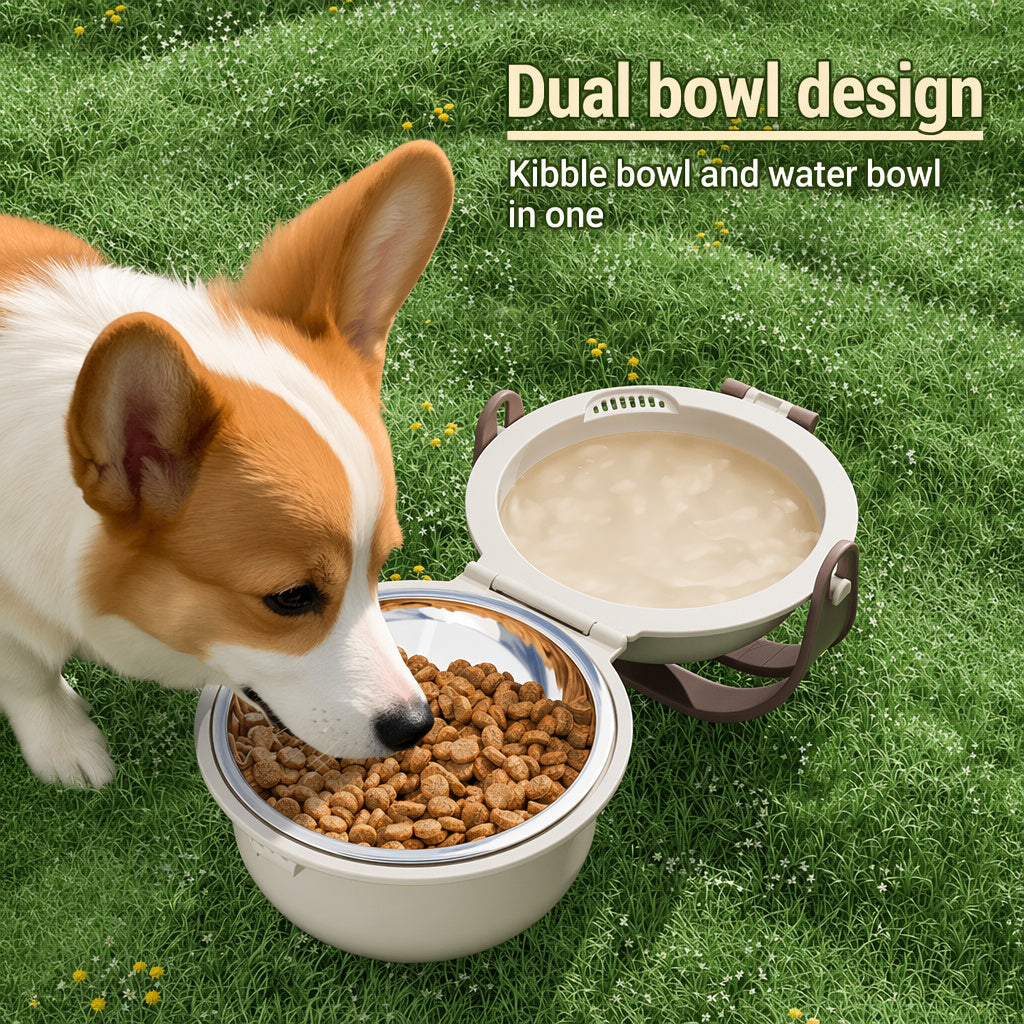 Portable Travel Bowl With Handle