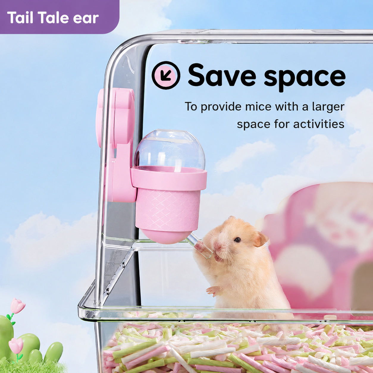 Magnetic Hamster Water Bottle