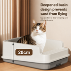 Semi-Automatic Sifting Litter Box