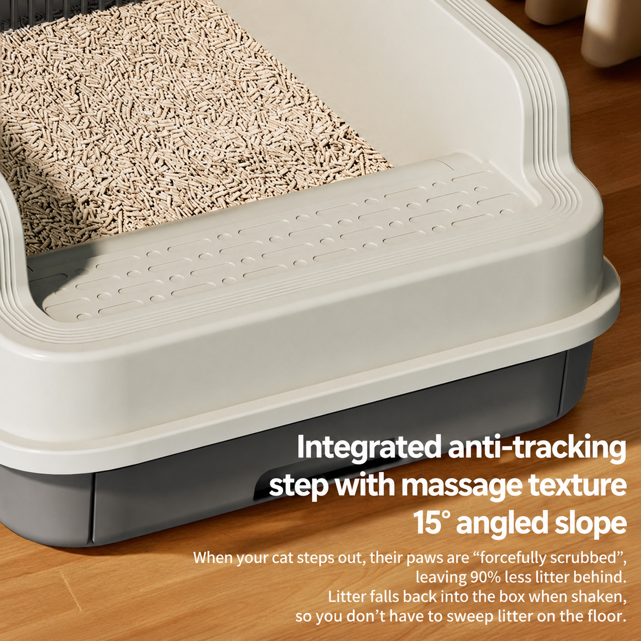 Semi-Automatic Sifting Litter Box