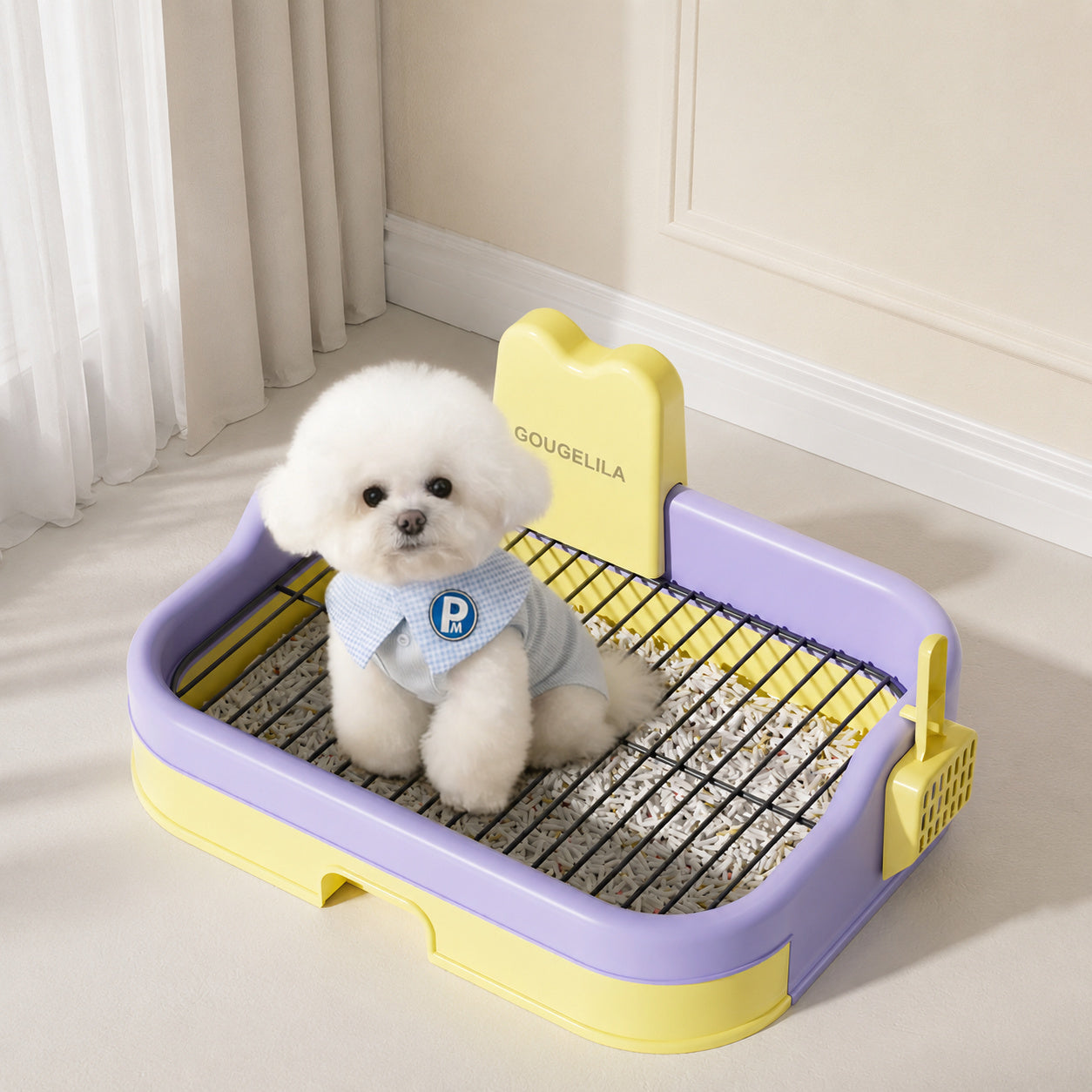 Color-block Drawer Dog Potty