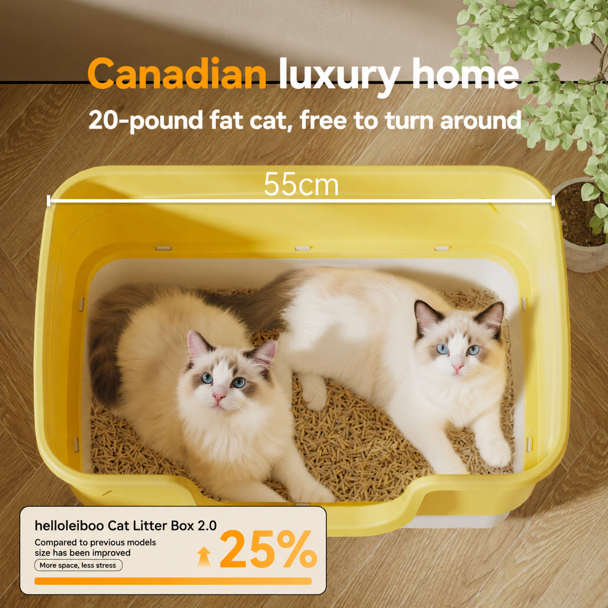 XL Anti-Splash Litter Box