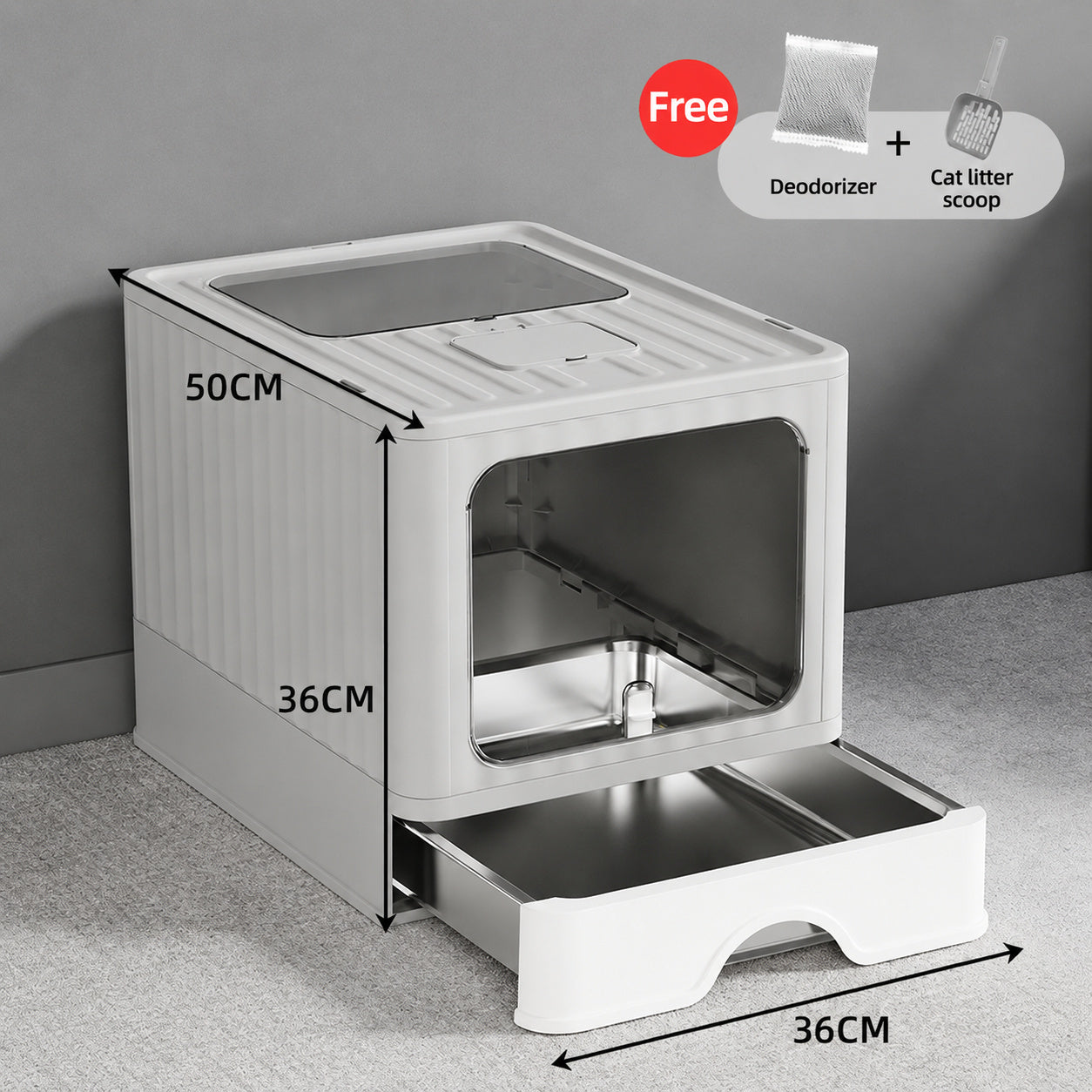 Stainless Steel Odor-lock Litter Cube