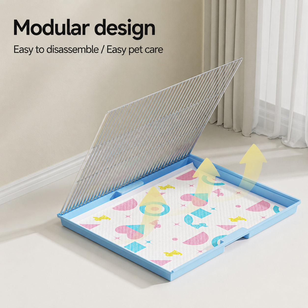 Elevated Dog Potty Tray