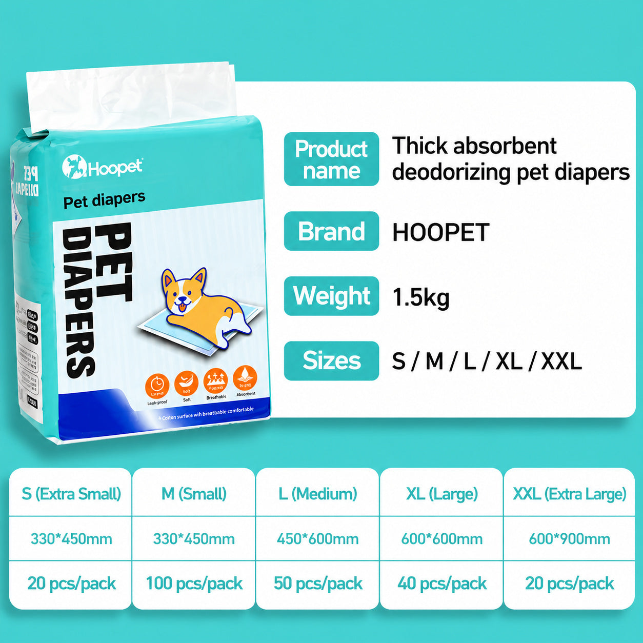 Ultra-absorbent Leakproof Pee Pads