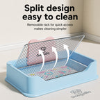 Pastel Dog Potty With Grate