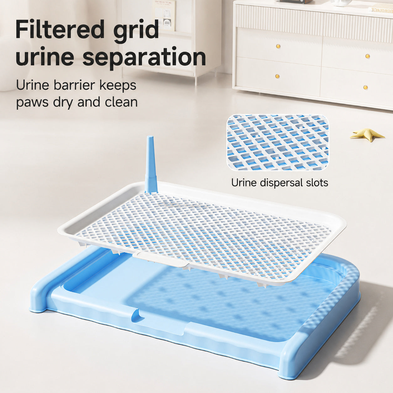Indoor Potty Tray With Grid