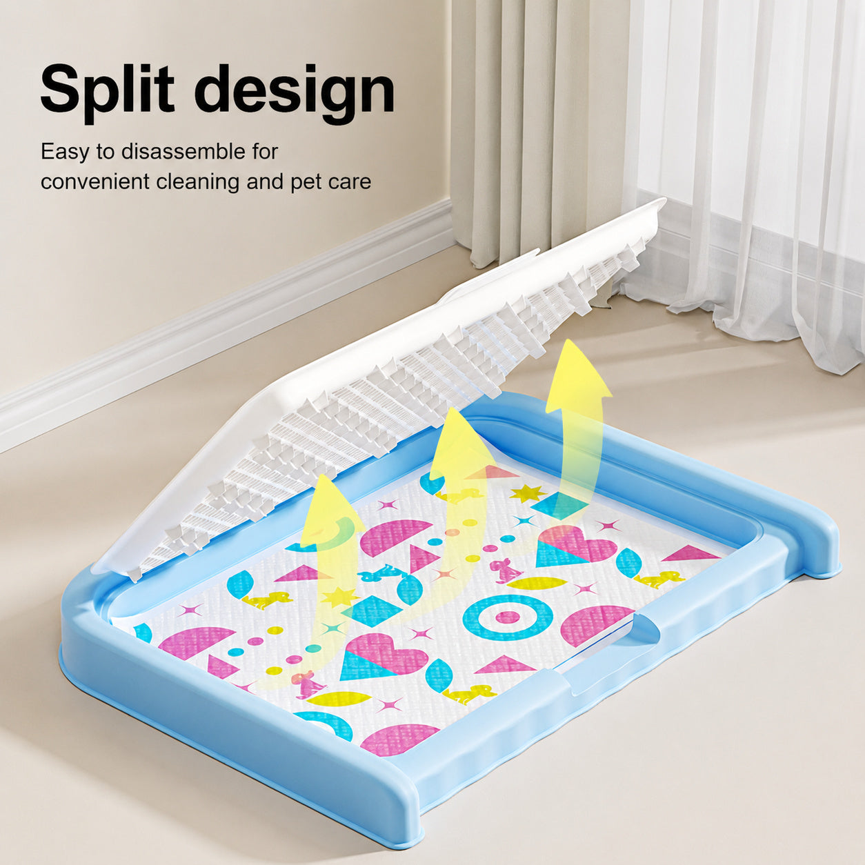 Indoor Potty Tray With Grid