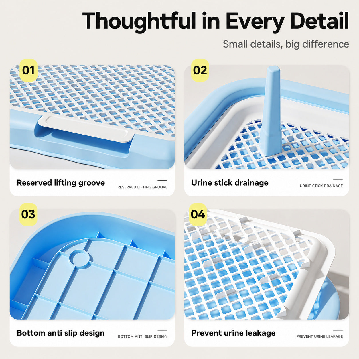 Indoor Potty Tray With Grid
