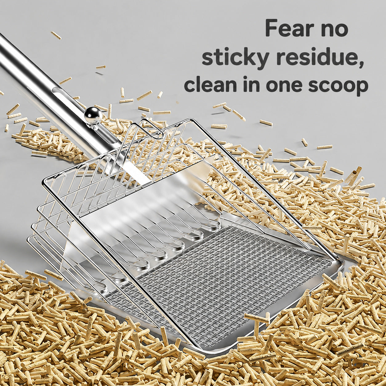 Stainless Steel Push-pull Scoop