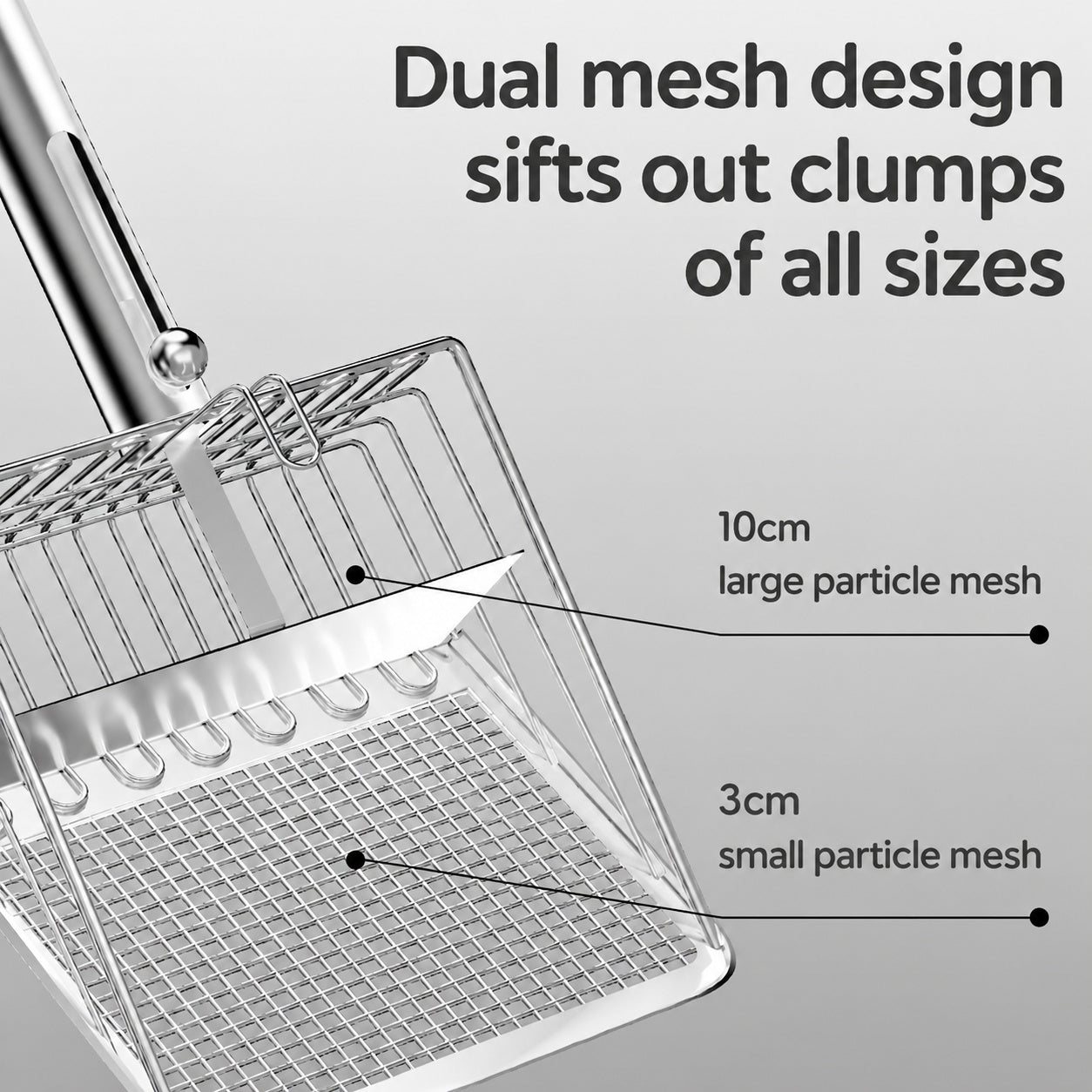 Stainless Steel Push-pull Scoop