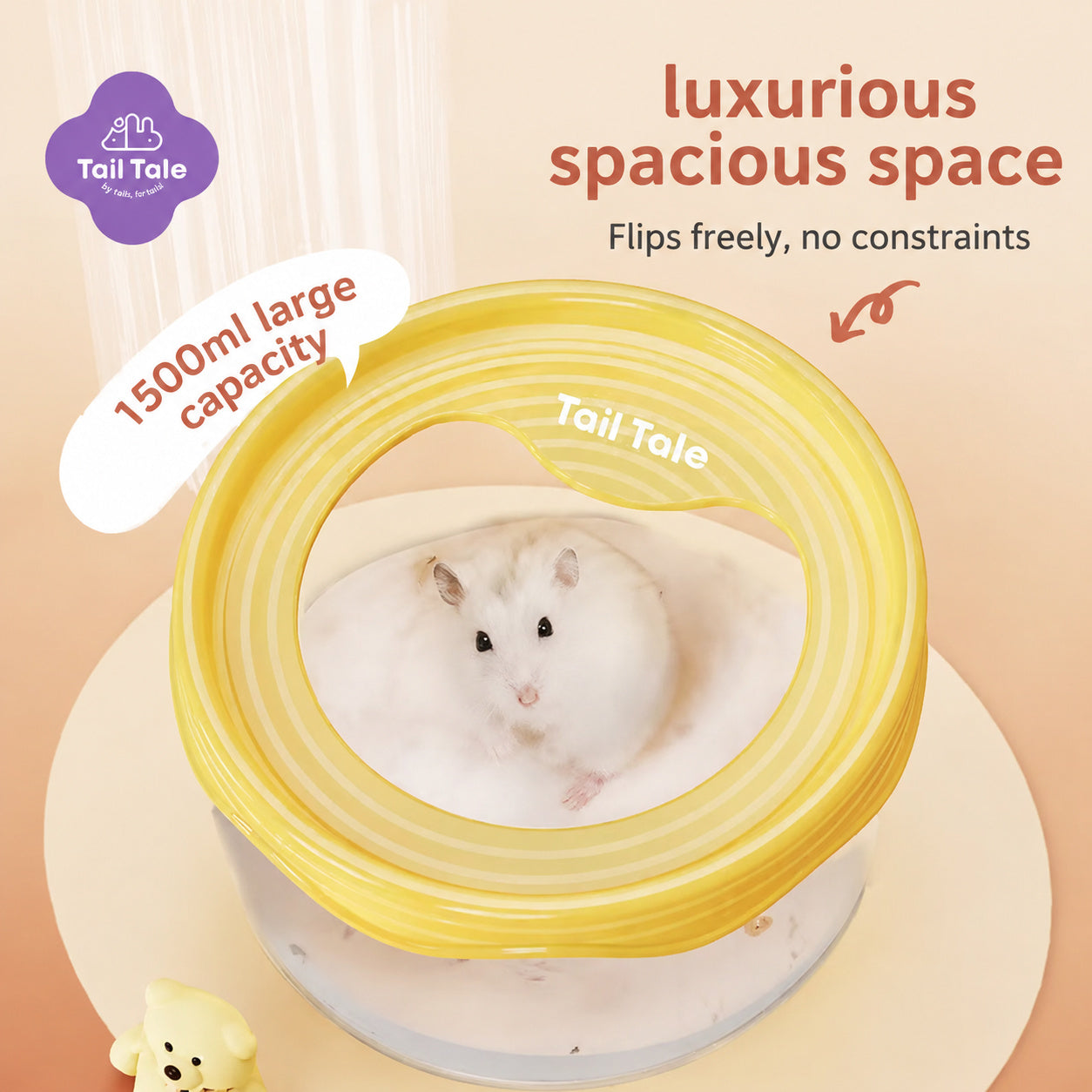 360° Clear Hamster Sand Bath